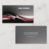 未来派のモダンな名刺のデザイン 名刺 (正面/裏面)