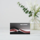 未来派のモダンな名刺のデザイン 名刺 (スタンド正面)