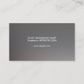 未来派のモダンな名刺のデザイン 名刺 (裏面)