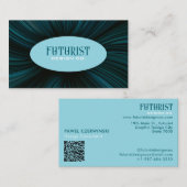 未来派デザイン名刺 名刺 (正面/裏面)