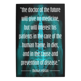 未来派ドクターオブザフューチャーエジソン引用文 メタルプリント