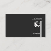 未来派ラインエレガントな黒CEOの創設者 名刺 (裏面)