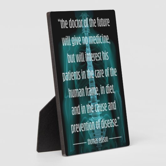 未来派医師カイロプラクティック フォトプラーク (側面)