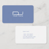 未来派巨大ではっきりしたなロゴのモダン 名刺 (正面/裏面)