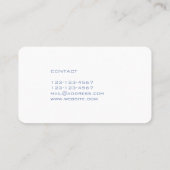 未来派巨大ではっきりしたなロゴのモダン 名刺 (裏面)