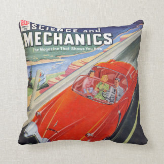 未来派車50sの漫画本のスタイルの枕クッション クッション