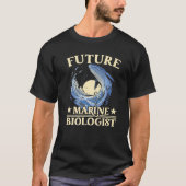 未来海洋生物学生物学美学 Tシャツ (正面)