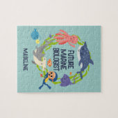 未来海洋生物学者パズル ジグソーパズル (横)