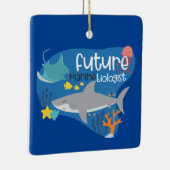 未来海洋生物学者 セラミックオーナメント (右)