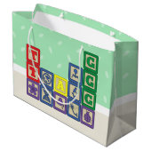 未来生物学者のブロック抱き枕 ラージペーパーバッグ (裏面アングル)