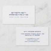 未来的お洒落コンサルタント海軍ブループロフェッショナル 名刺 (正面/裏面)