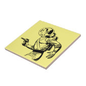 未来的で懐かしいレトロSFレイガンマン タイル (側面)