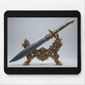未来的なアラビア刀 マウスパッド (正面)
