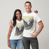 未来的なウィングタトゥーティー Tシャツ (ユニセックス)