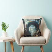 未来的なエイリアン惑星ポータルと魔法ゲート クッション (椅子)