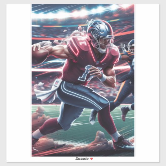 未来的なクォーターバックの対決 シール (シート)