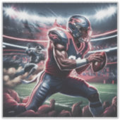 未来的なクォーターバックの対決 シール (正面)