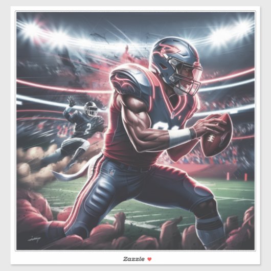 未来的なクォーターバックの対決 シール (シート)