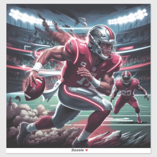 未来的なクォーターバックの対決 シール (シート)