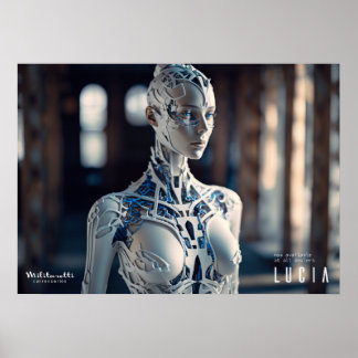 未来的なサイボーグのポスター ポスター