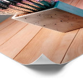 未来的なサボテンの壁アート、ディスコボールウォール ポスター (角)