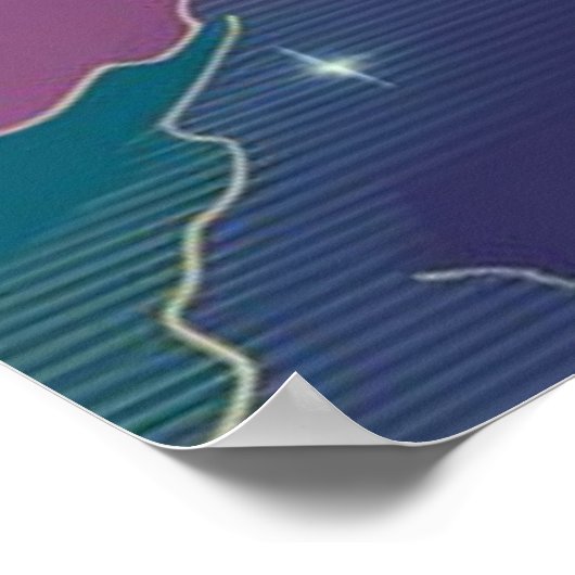 未来的なスーツの宇宙飛行士 ポスター (角)