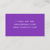 未来的なソフトウェア開発者レトロ都市景観 名刺 (裏面)