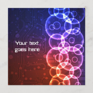 未来的なデザインの招待状 招待状