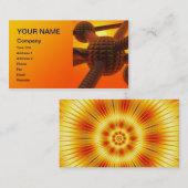 未来的なデザイン 名刺 (正面/裏面)