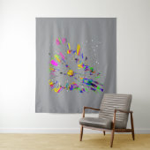 未来的なデジタルアート創造 タペストリー (インサイチュ)