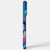 未来的なネオンの街並み Case-Mate iPhoneケース (裏面 / 右)