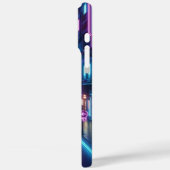 未来的なネオンの街並み Case-Mate iPhoneケース (裏面 / 左)