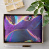 未来的なネオンダシュント犬 薄葉紙 (ギフト)