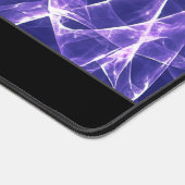 未来的なネオン白熱［赤熱］光を放つ宇宙照明 デスクマット (コーナー)