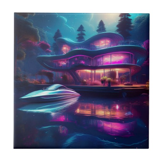 未来的なハウスオンザレイク タイル (正面)