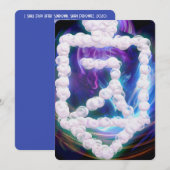 未来的なハヌカーの夢の泡フラット シーズンカード (正面/裏面)