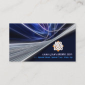 未来的なフラクタル・アート・ビジネス・カード 名刺 (裏面)