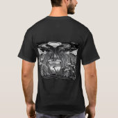 未来的なフローター Tシャツ (裏面)