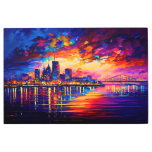 未来的なポートランドを越えたオーロラ・ボレリス