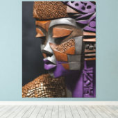 未来的なマスク キャンバスプリント (インサイチュ (ウッドフロア))