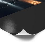 未来的なレースカーのアルミポスター – 高品質 ポスター (コーナー)