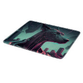 未来的な偉大なロボットの仲間を衰えた カッティングボード (角)