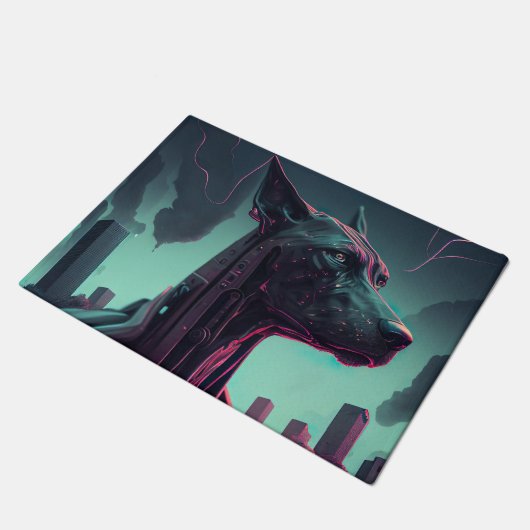 未来的な偉大なロボットの仲間を衰えた ドアマット (アングル)