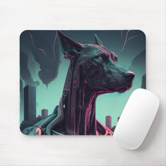 未来的な偉大なロボットの仲間を衰えた マウスパッド (マウス)