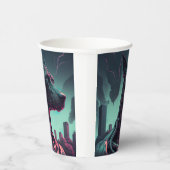 未来的な偉大なロボットの仲間を衰えた 紙コップ (右)