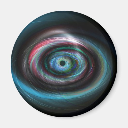 未来的な光が目を引く マグネット (正面)