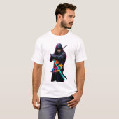 未来的な刀を持つ現代の侍, Tシャツ (正面フル)