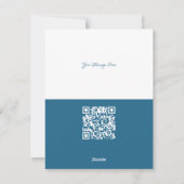 未来的な変色円クリスマスツリーQrコード シーズンカード (裏面)