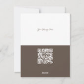 未来的な変色円クリスマスツリーQrコード シーズンカード (裏面)