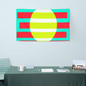 未来的な夕日 横断幕 (トレードショー)